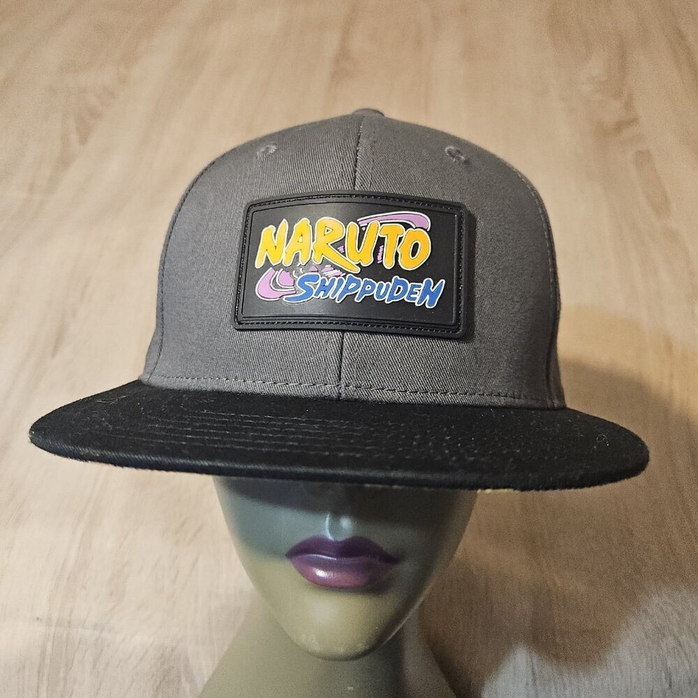 Naruto Shippuden Black & Gray Snapback Adjustable Hat Cap Anime